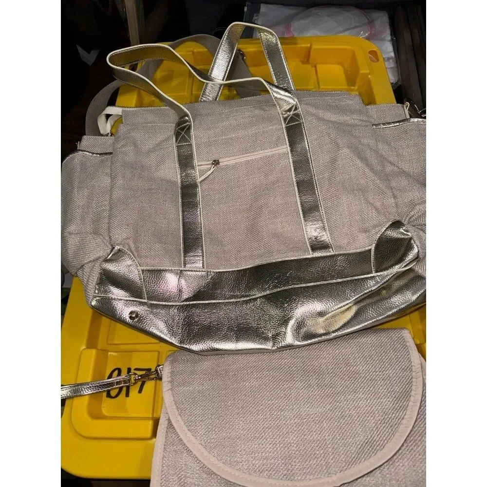 Golden diaper bag new without tags B18